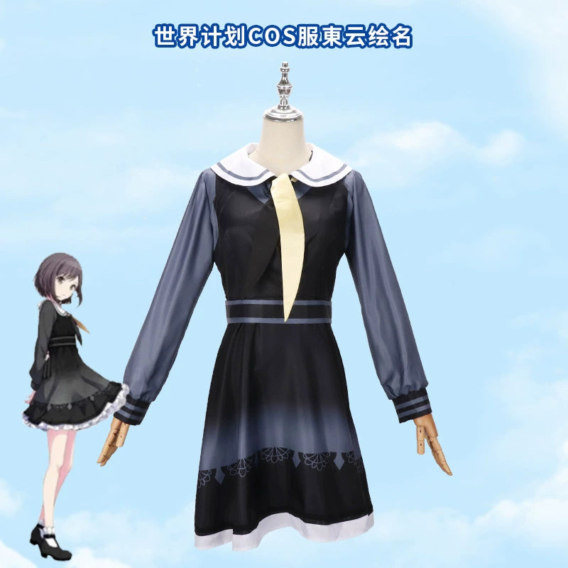 Hatsune Miku Project Sekai Trio-Set Cosplay Kostuem Damen Mehrfarbig