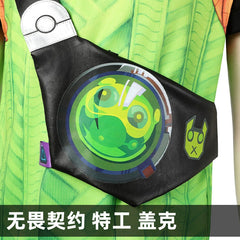 Gekko Valorant Streetwear Set Cosplay Kostuem Damen Gruen Schwarz