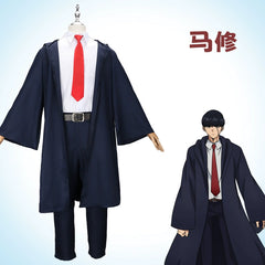 Mash Burnedead Mashle Akademie-Umhang-Set Cosplay Kostuem Damen