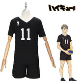 Inarizaki Haikyuu Volleyball-Set Cosplay Kostuem Damen Weiß Grau