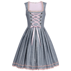 Dirndl mit Korsett – Wiesn-Kleid mit Schnürung, DAMEN