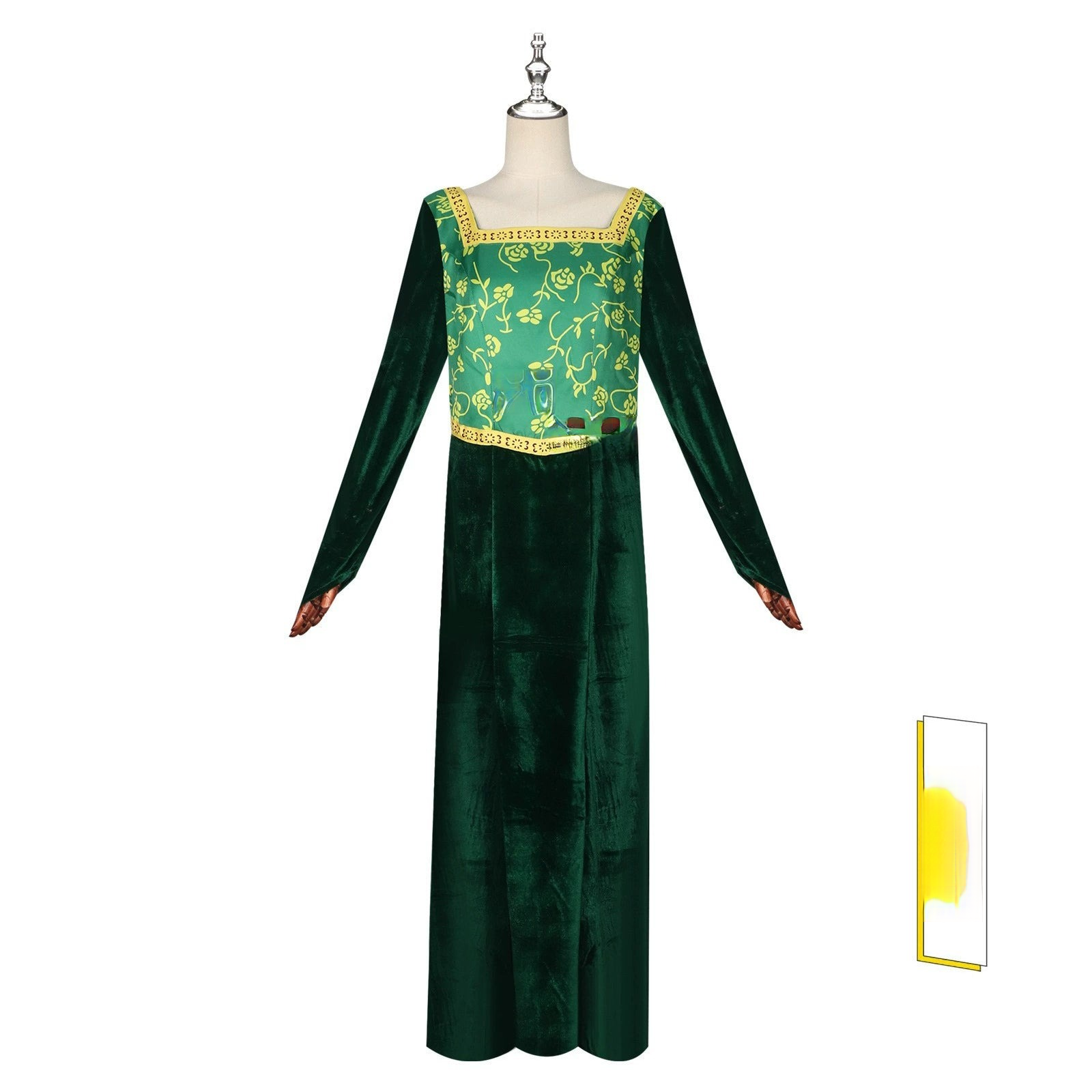 Fiona Princess Shrek Gruenes Prinzessinnenkleid Cosplay Kostuem Damen