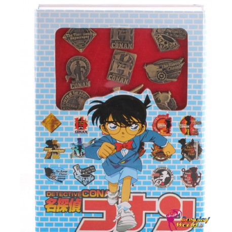 16 stuck abzeichen badge detective conan cosplay accessorie badge set anime manga 