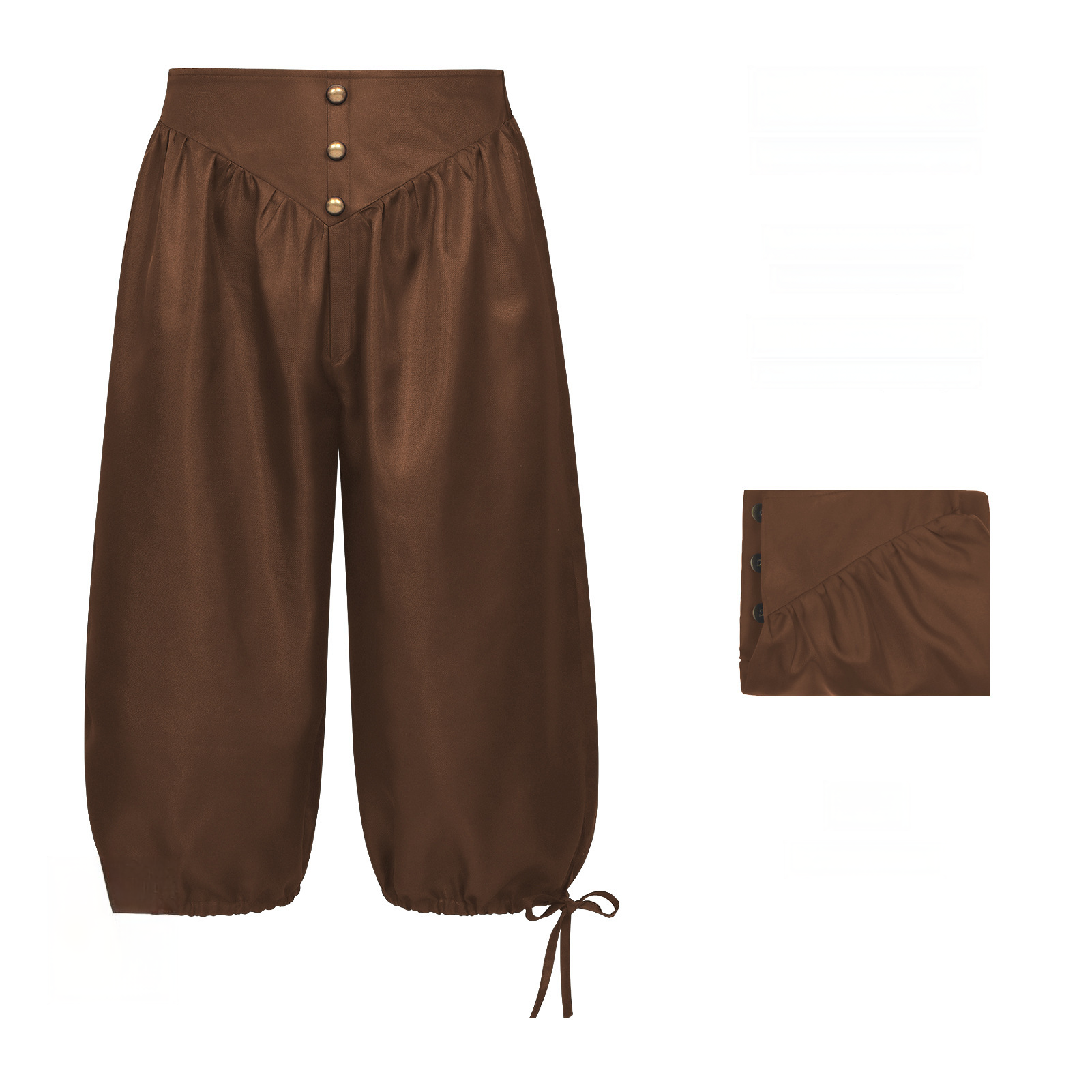 Piraten-Pluderhose – Schnürbundhose in 3 Farben, HERREN