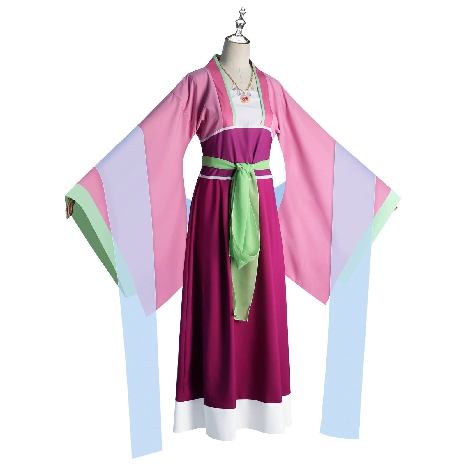 Maomao The Apothecary Diaries Fest-Hanfu Cosplay Kostuem Damen Rosa Violett