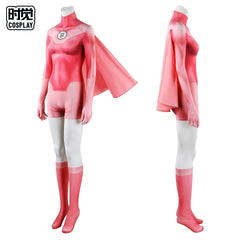 Atom Eve Invincible Anzug Cosplay Kostuem Damen Pink Rot