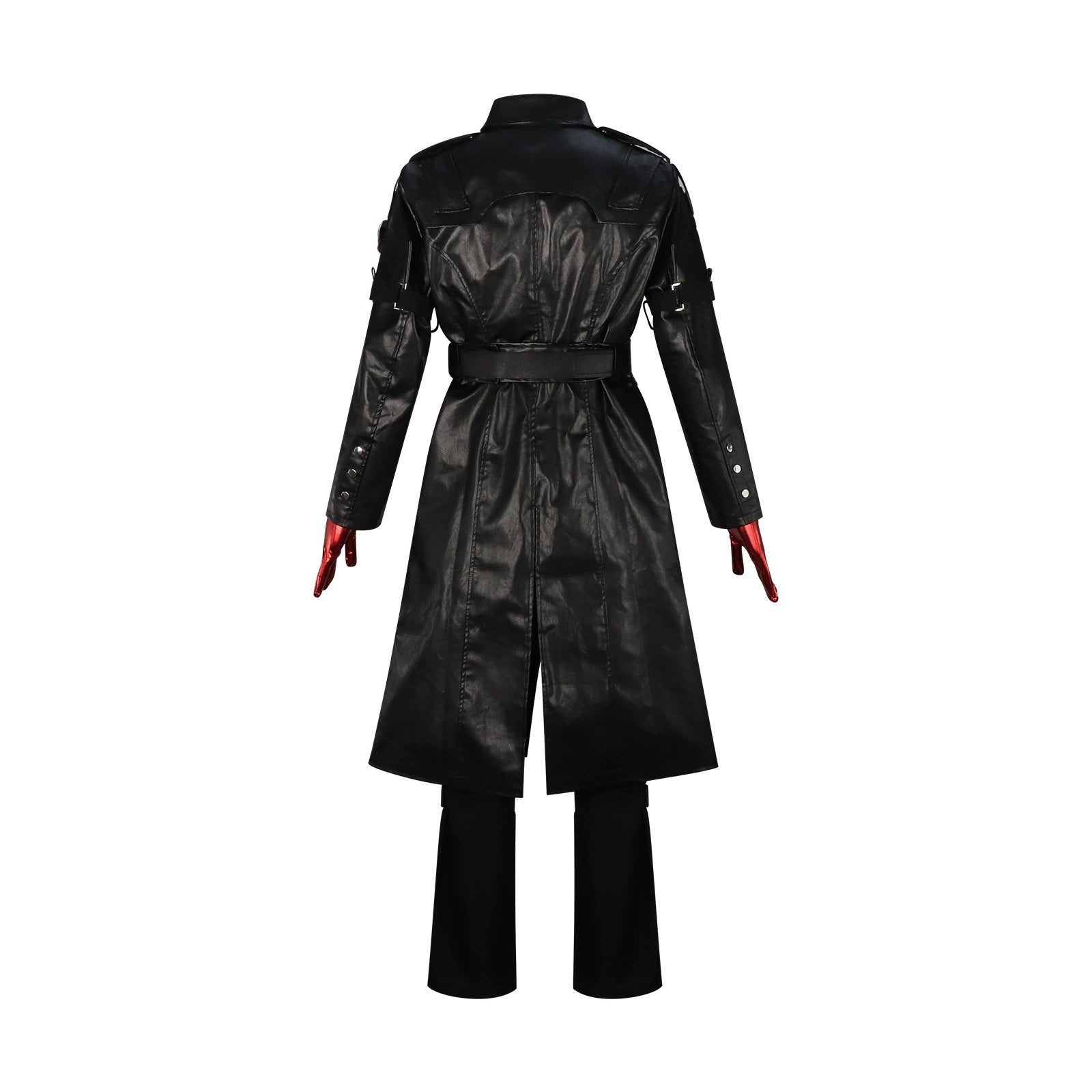 Warden Geros Delta Force Leder-Mantel-Set Cosplay Kostuem Damen