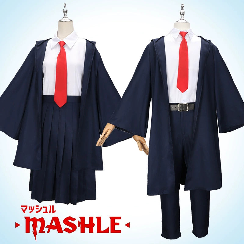 Mash Burnedead Mashle Akademie-Umhang-Set Cosplay Kostuem Damen