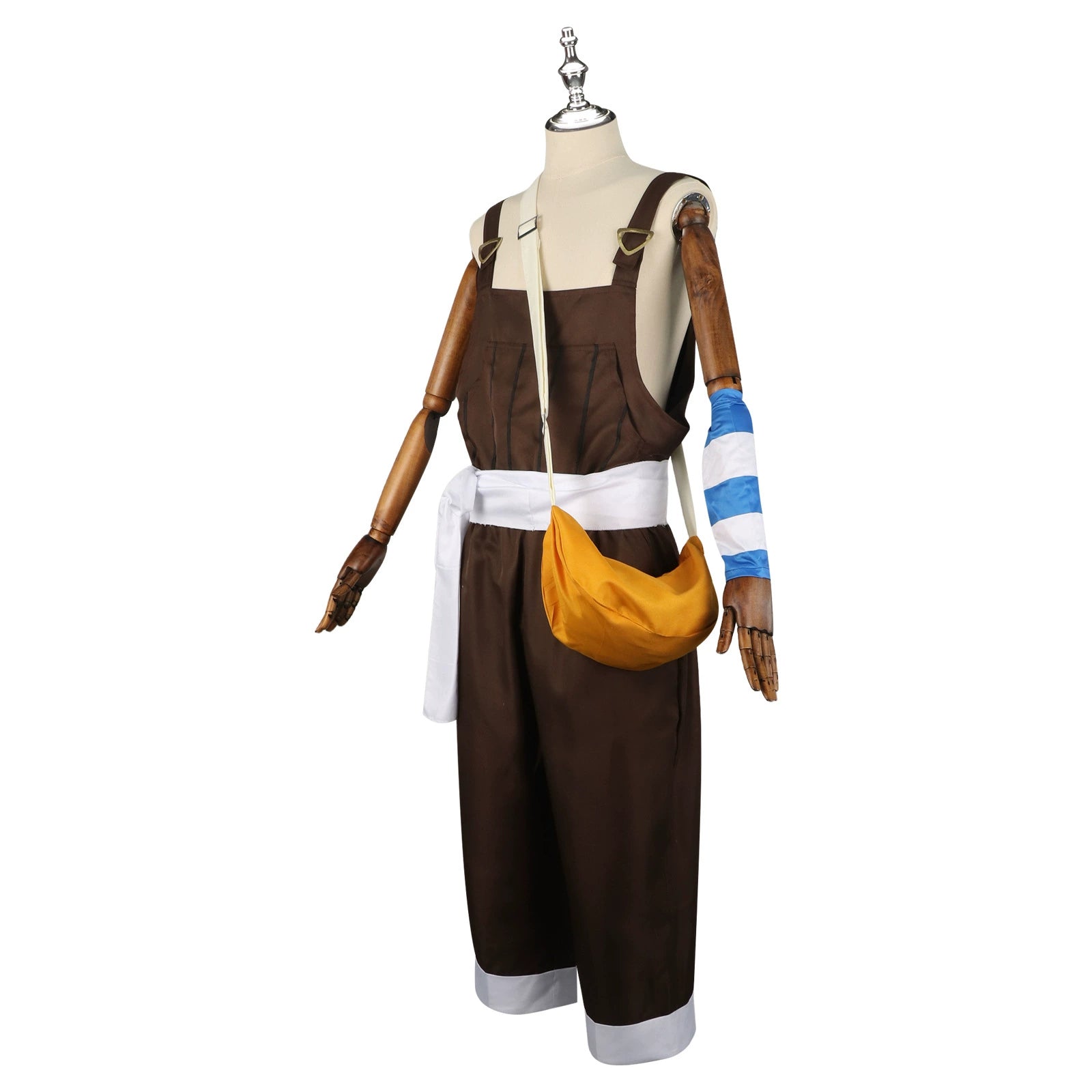 Usopp One Piece Abenteuer-Set Cosplay Kostuem Damen Khaki Gelb