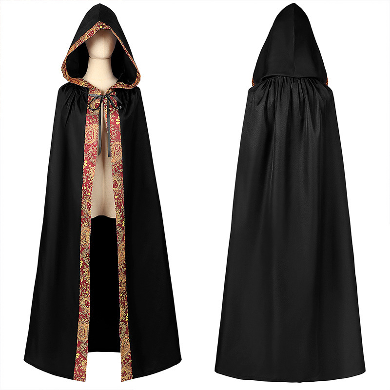 Klerus-Robe – Priestermantel mit Kapuze für Theater & Kostüm, HERREN
