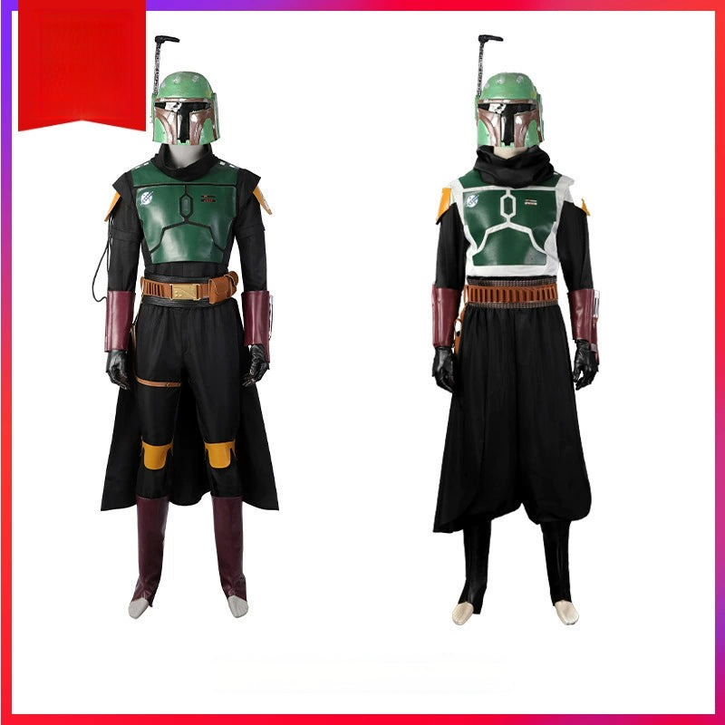 Boba Fett Star Wars Bounty-Hunter-Ruestung Cosplay Kostuem Damen Gruen
