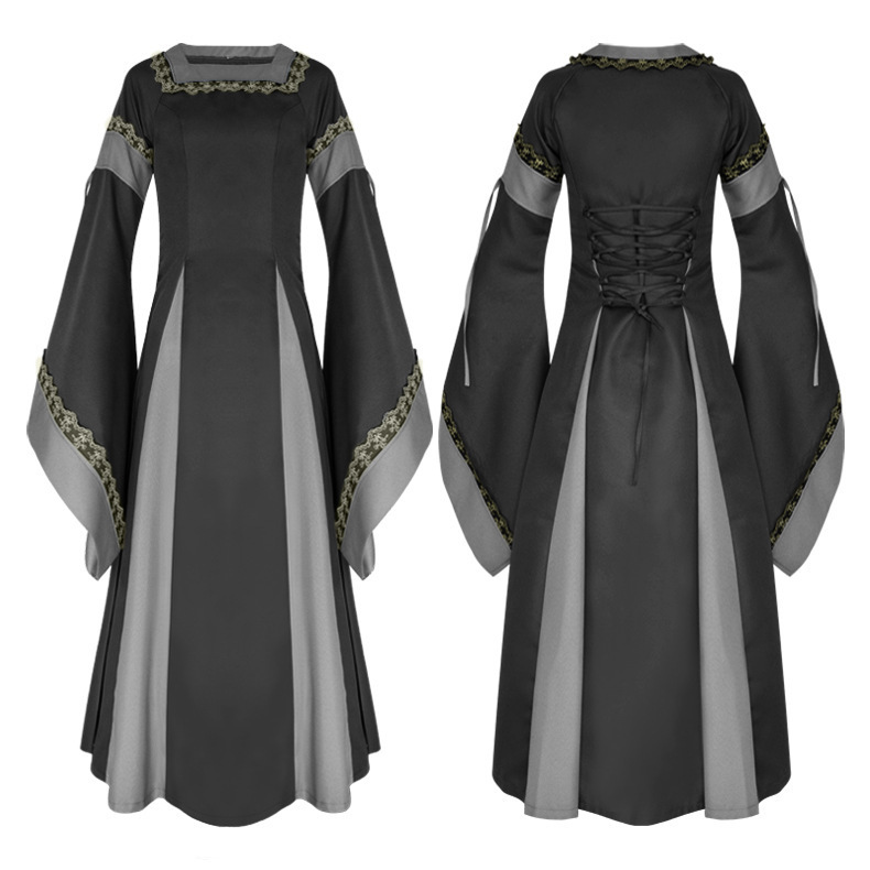 Irisches Renaissance-Kleid – Mittelalterkleid mit Taillengürtel, DAMEN
