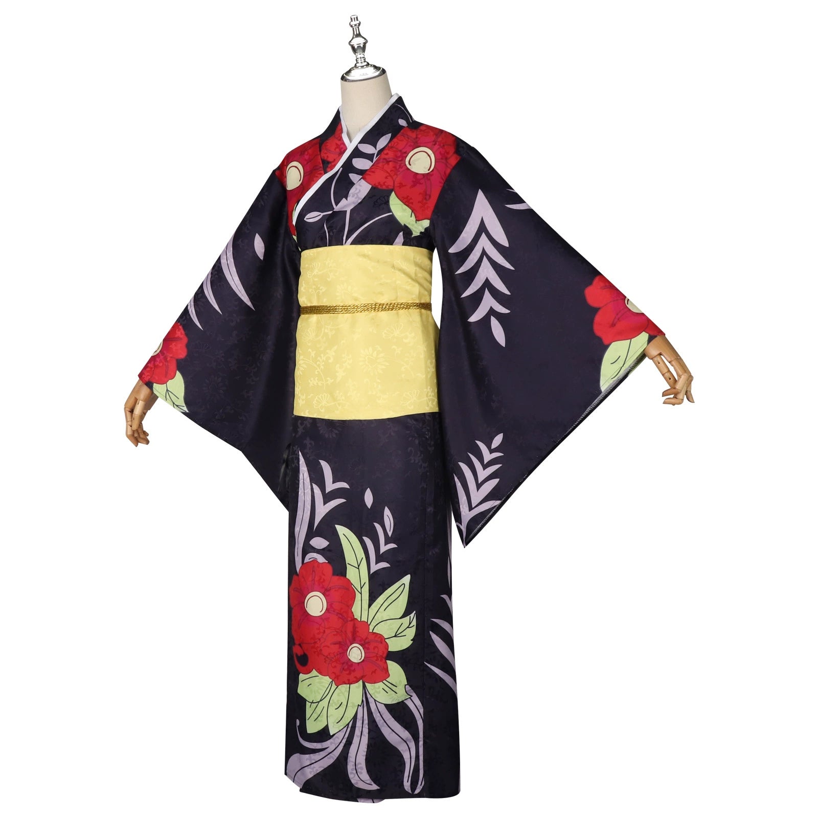 Tamayo Demon Slayer Kimono-Set Cosplay Kostuem Damen Lila