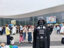 Darth Vader Star Wars Kostuem Cosplay Damen Schwarz Silber