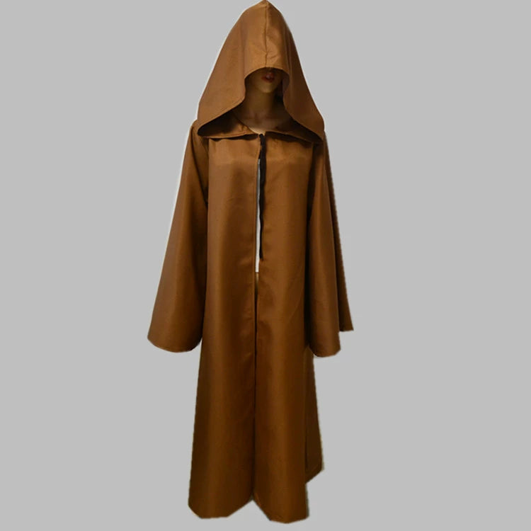 Jedi Cape Star Wars Umhang mit Kapuze Cosplay Kostuem Damen