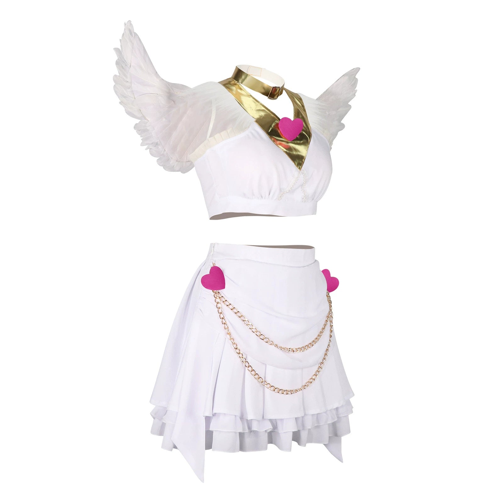 Panty White Angel Panty & Stocking Angel Outfit Cosplay Kostuem Damen