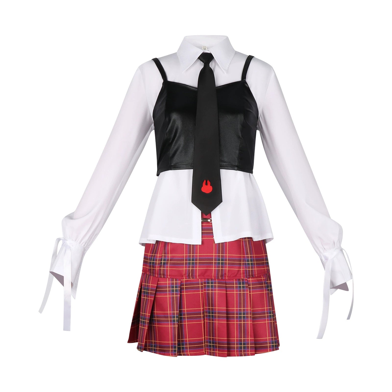 Qiao Ling Link Click Karierter Rock Set Cosplay Kostuem Damen