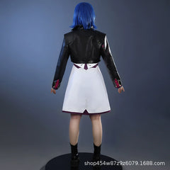 Powder League of Legends Kleid Cosplay Kostuem Damen Blau