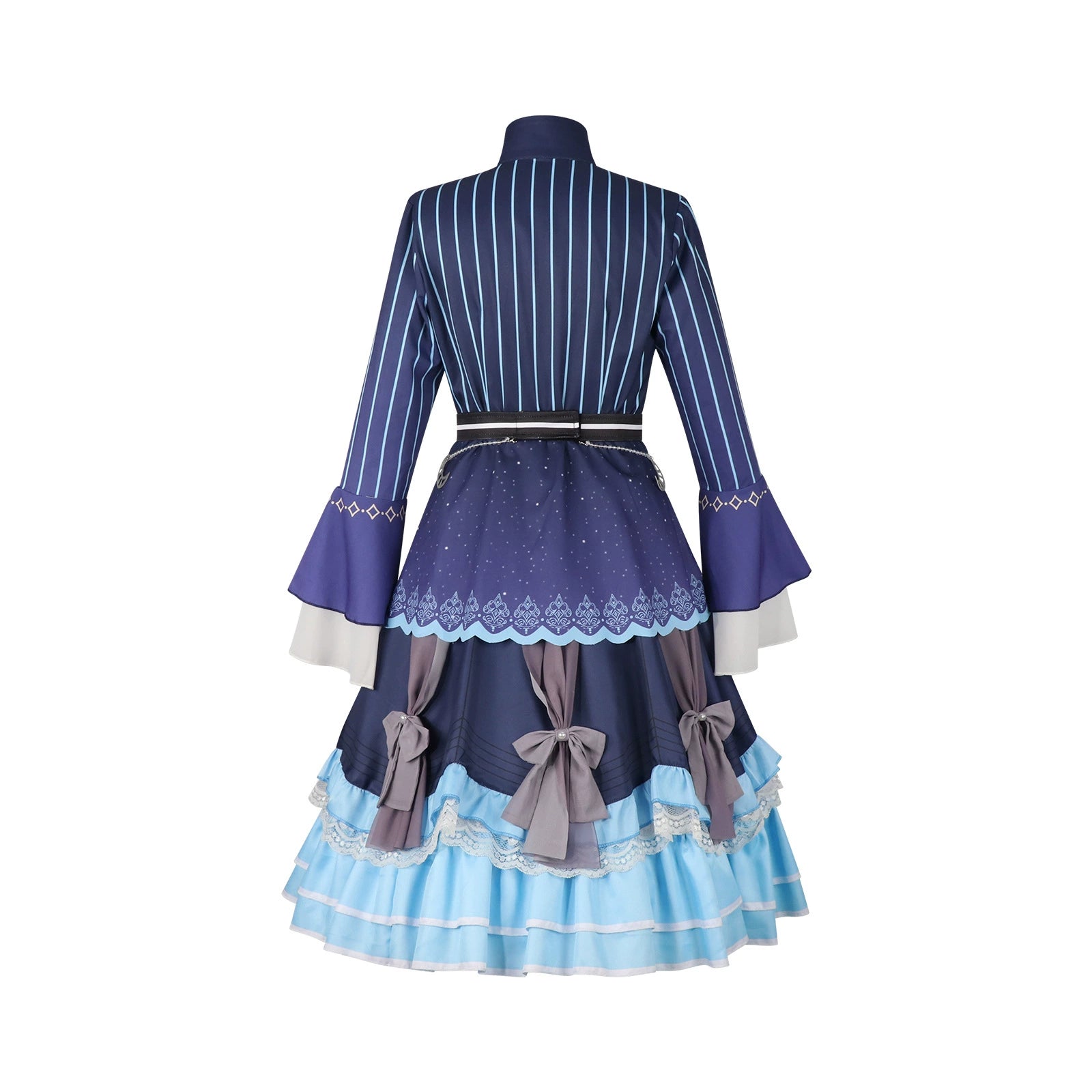 Yoisaki Kanade Project Sekai Bühnen-Kleid Cosplay Kostuem Damen Blau