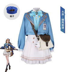 Da Qiao Honor of Kings Blaues Gedaechtniskleid Cosplay Kostuem Damen
