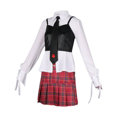 Qiao Ling Link Click Karierter Rock Set Cosplay Kostuem Damen