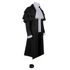 Dunkler Stehkragen-Mantel – Gothic-Pelerine in mehreren Farben, HERREN