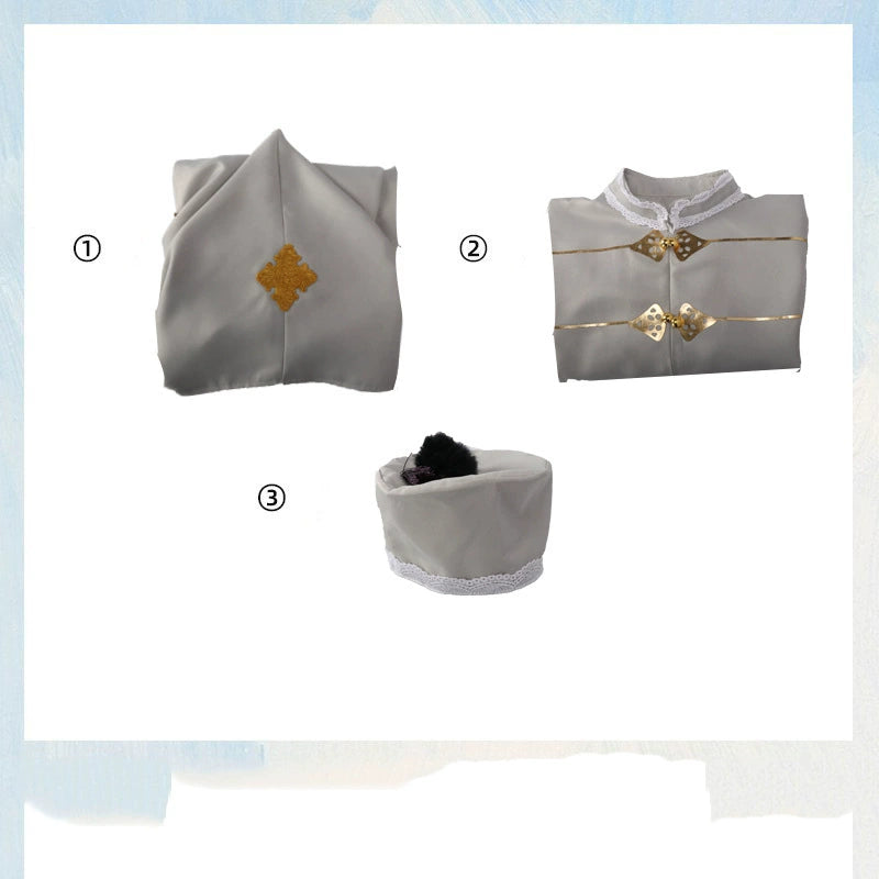 Albus Dumbledore Harry Potter Schulleiter Gewand Set Cosplay Kostuem Damen