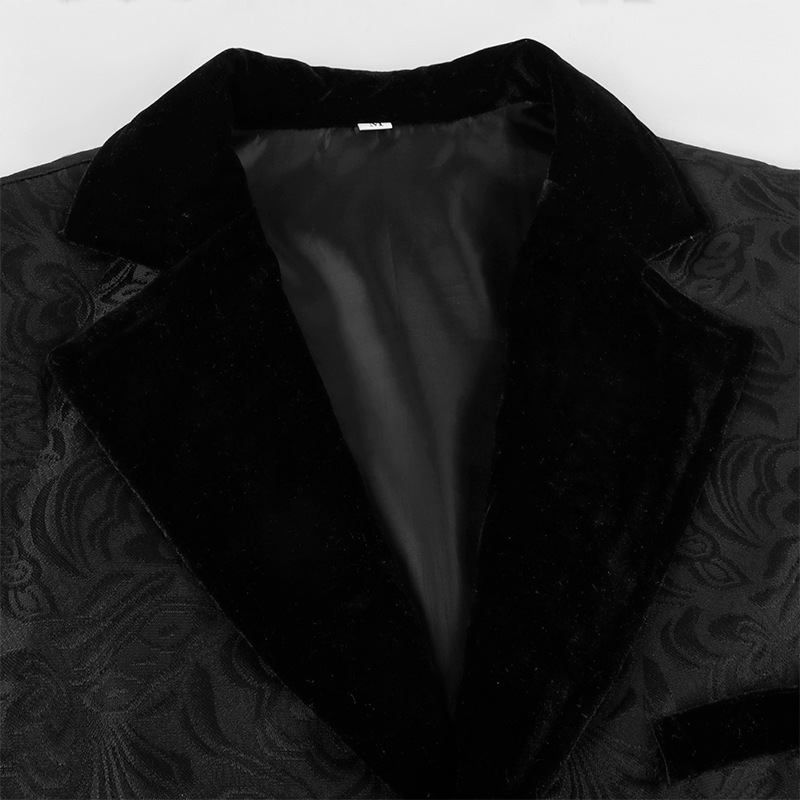 Premium-Weste – schwarze Hochzeitsweste, HERREN