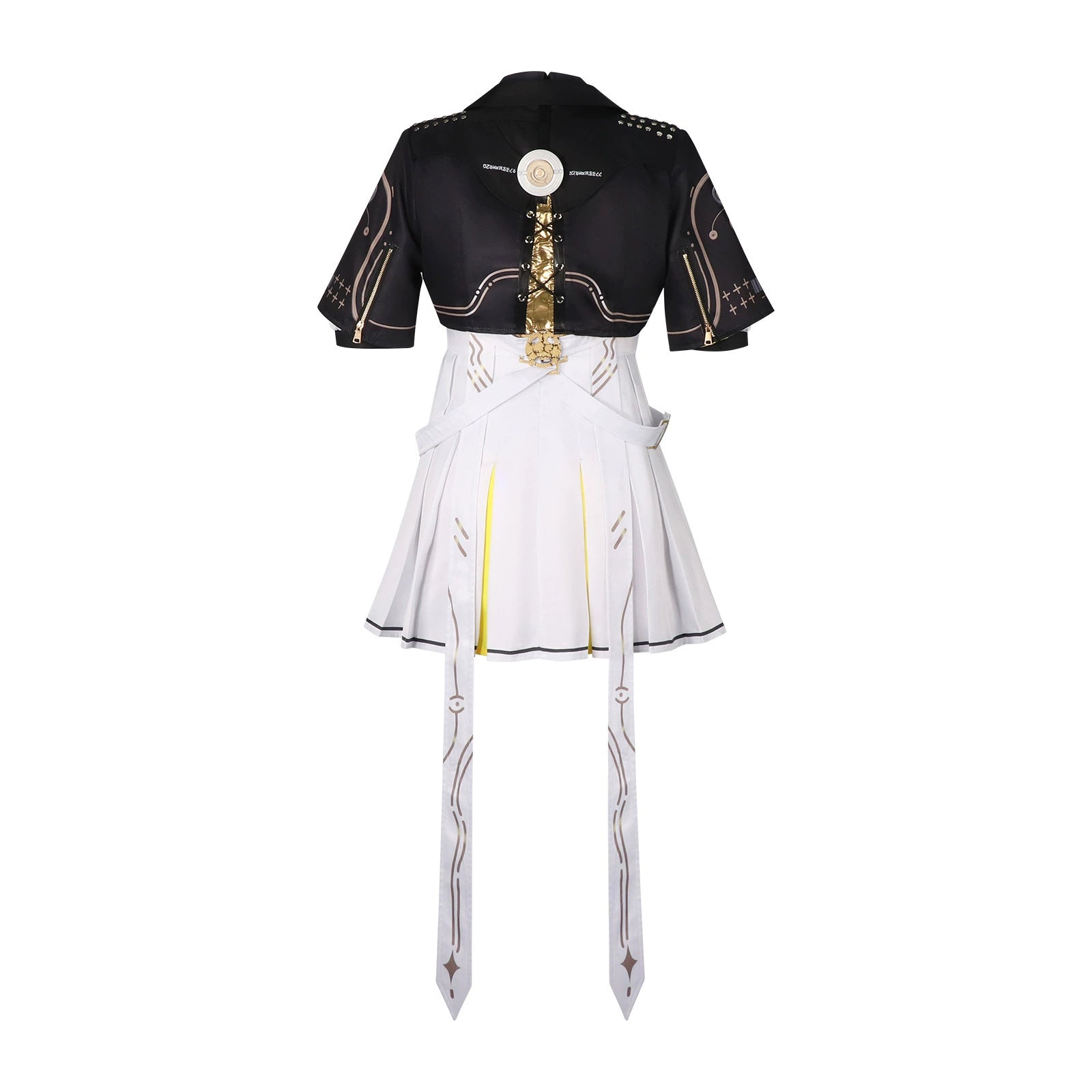 Rover Wuthering Waves Schuluniform Cosplay Kostuem Damen Schwarz Weiß