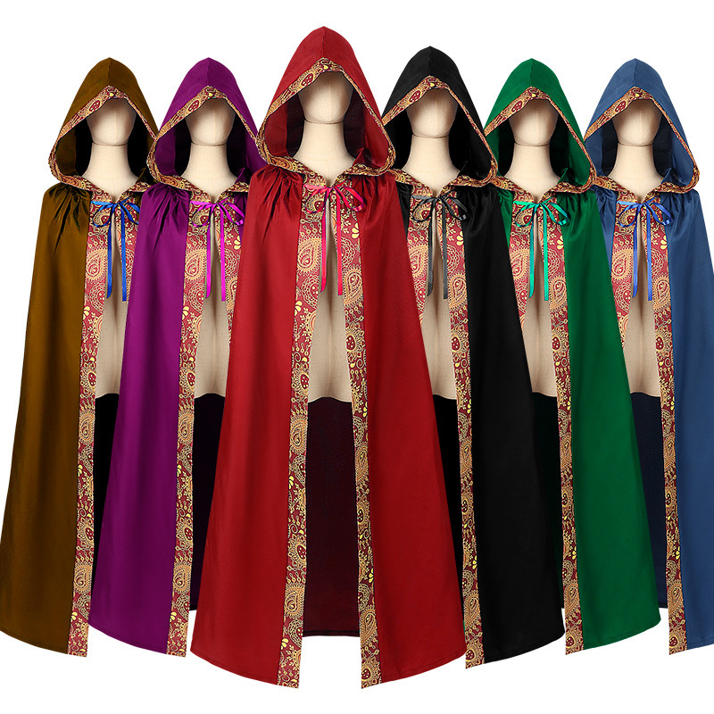Klerus-Robe – Priestermantel mit Kapuze für Theater & Kostüm, HERREN