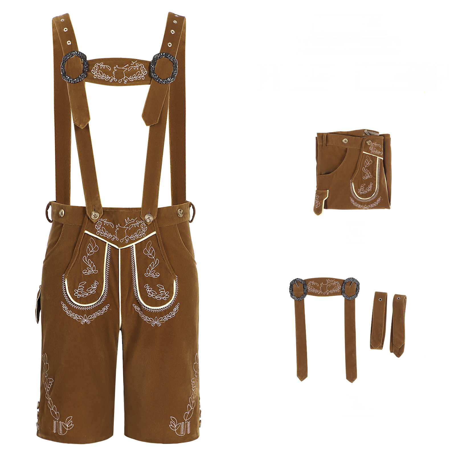 Männer-Lederhose – Trachtenlatzhose für Wiesn, HERREN