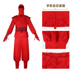 Hand Ninja Spider-Man Schwarzer Ninja-Anzug Cosplay Kostuem Damen