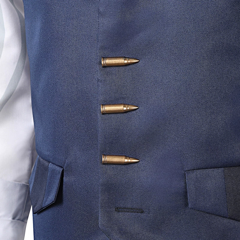 Chamber Valorant Anzug Cosplay Kostuem Damen Blau Weiss
