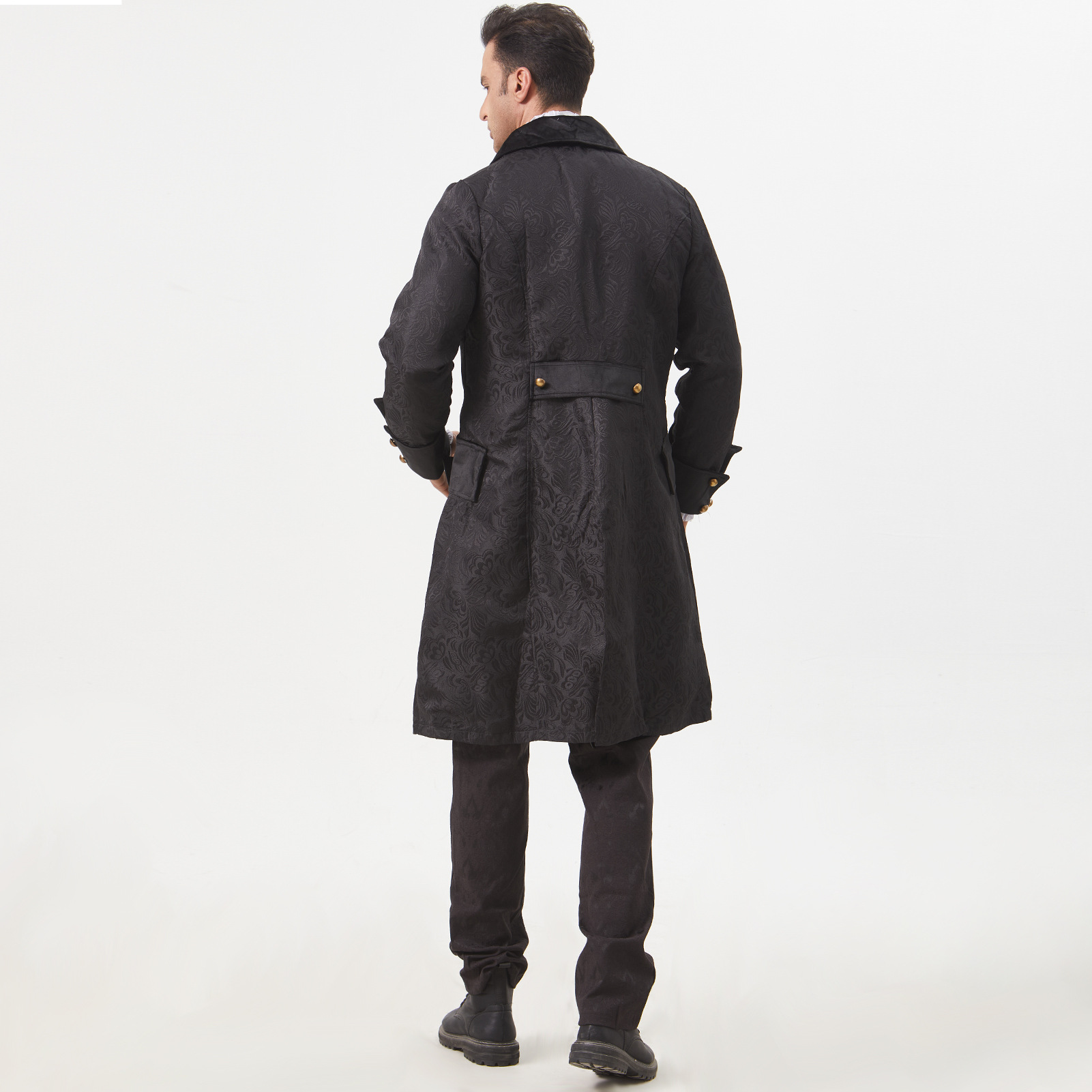 Jacquard-Uniformmantel – Retro-Herrenmantel bis 5XL, HERREN