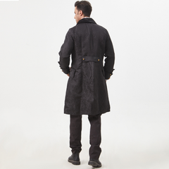 Jacquard-Uniformmantel – Retro-Herrenmantel bis 5XL, HERREN