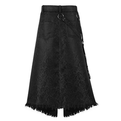 Jacquard-Herrenrock – ausgefranster Gothic-Rock, HERREN