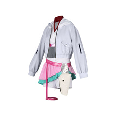 Kaguya Idol Hoodie-Kleid Cosplay Kostuem Damen Weiß