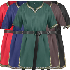 Samurai-Pulloveroberteil – V-Ausschnitt Bühnen-Shirt, HERREN