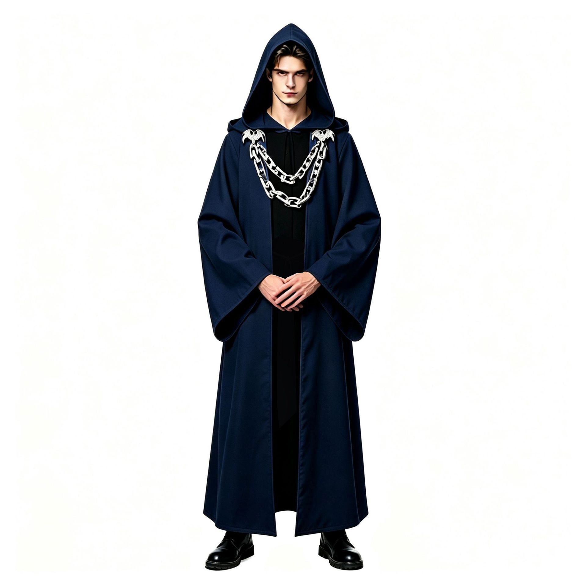 Dunkle Kettenrobe – Kapuzengewand mit 18 Modellen, UNISEX