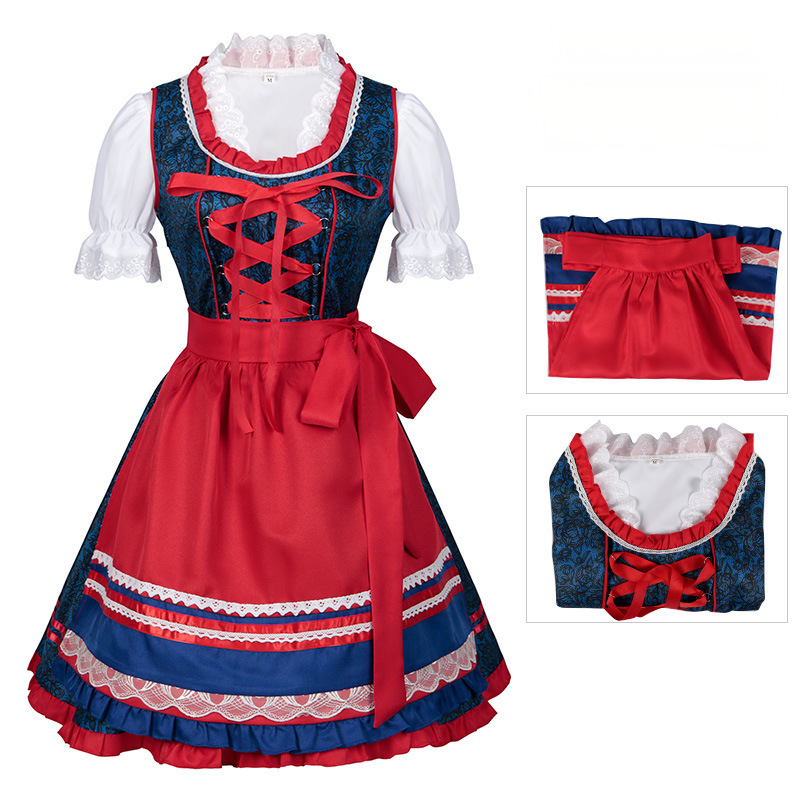 Wiesn-Maiden-Kleid – Farbkontrast-Dirndl-Set, DAMEN