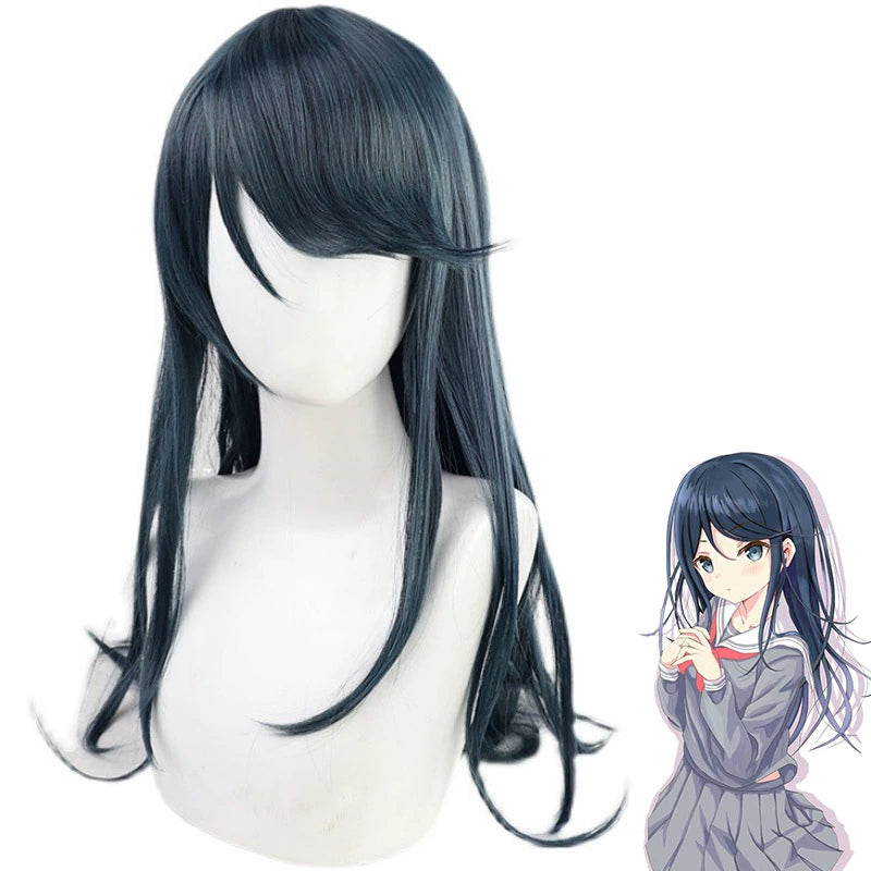 Hoshino Ichika Project Sekai Matrosen-Uniform Cosplay Kostuem Damen Blau Weiß