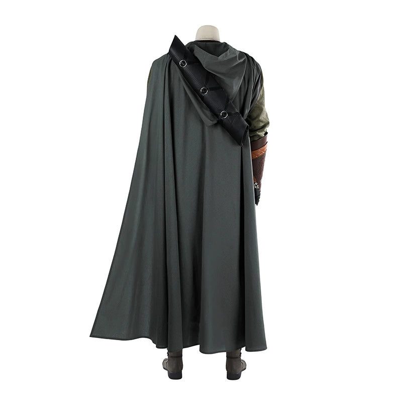 Aragorn Lord of the Rings Ranger-Outfit Cosplay Kostuem Damen Grün