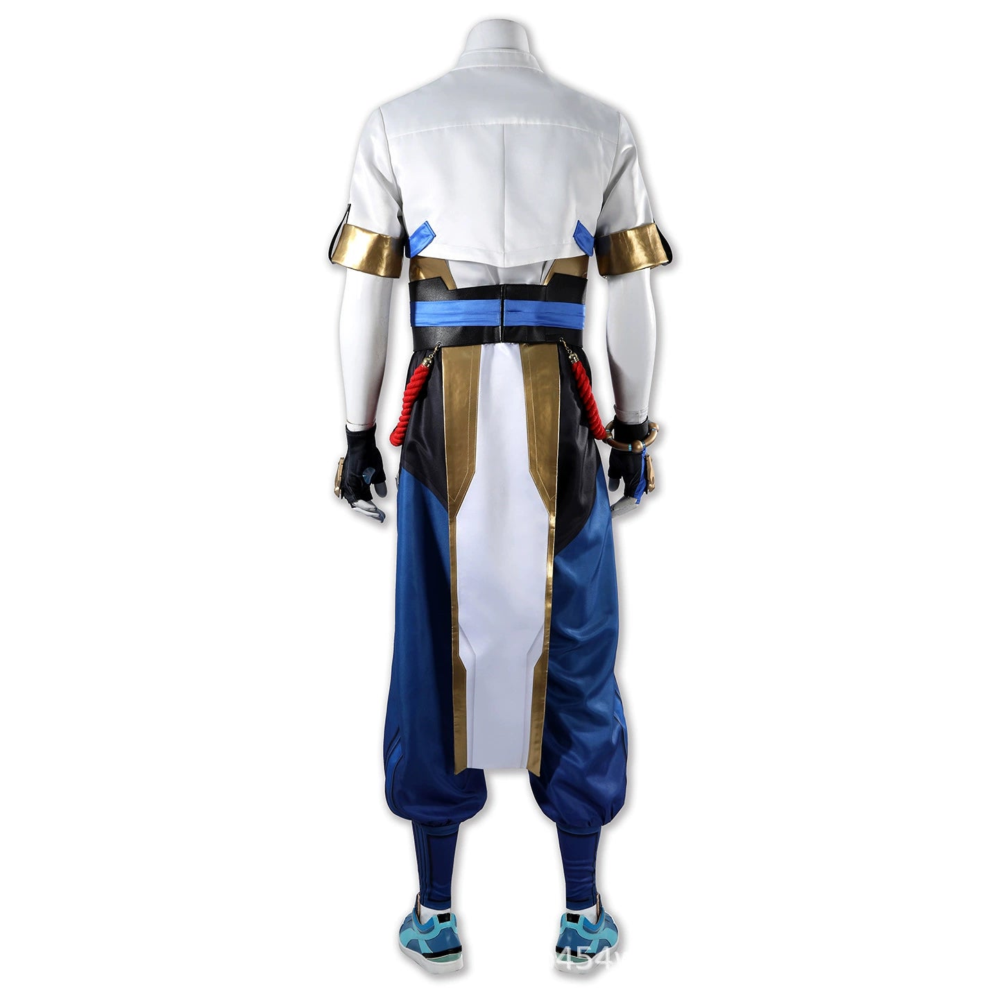 Wuyang Overwatch 2 Wuxia Anzug Cosplay Kostuem Damen Weiss Blau Gold
