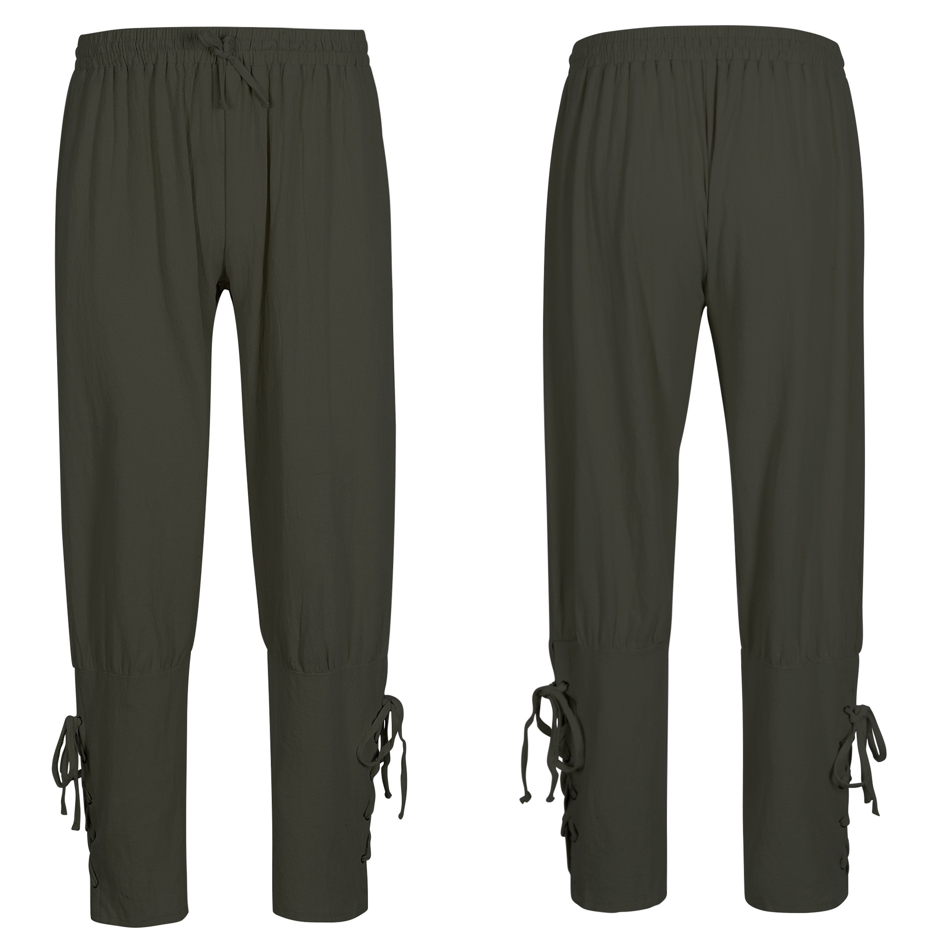 Retro-Bindehose – 4-farbige Wickelbeine für Pirat, HERREN