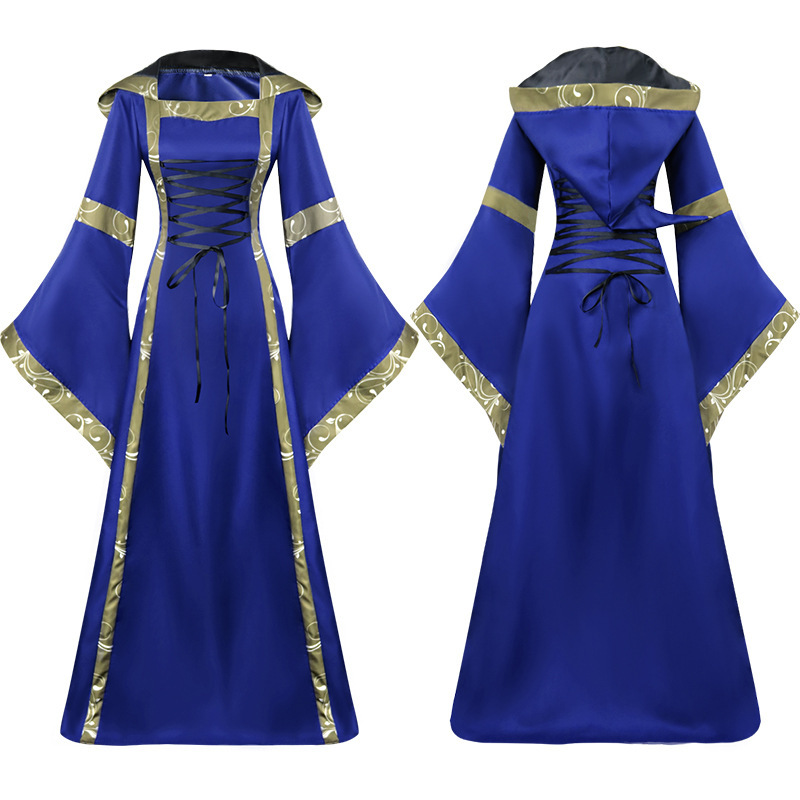 Kapuzen-Renaissance-Kleid – 5 Modelle inkl. Bodenhöhe, DAMEN