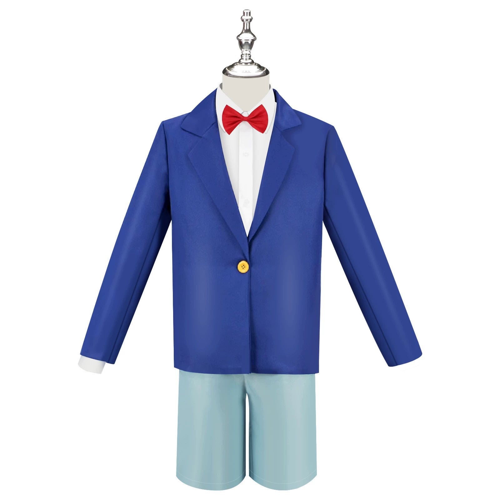 Kaito Wig Set Detective Conan Mantel mit Perücke Cosplay Kostuem Damen
