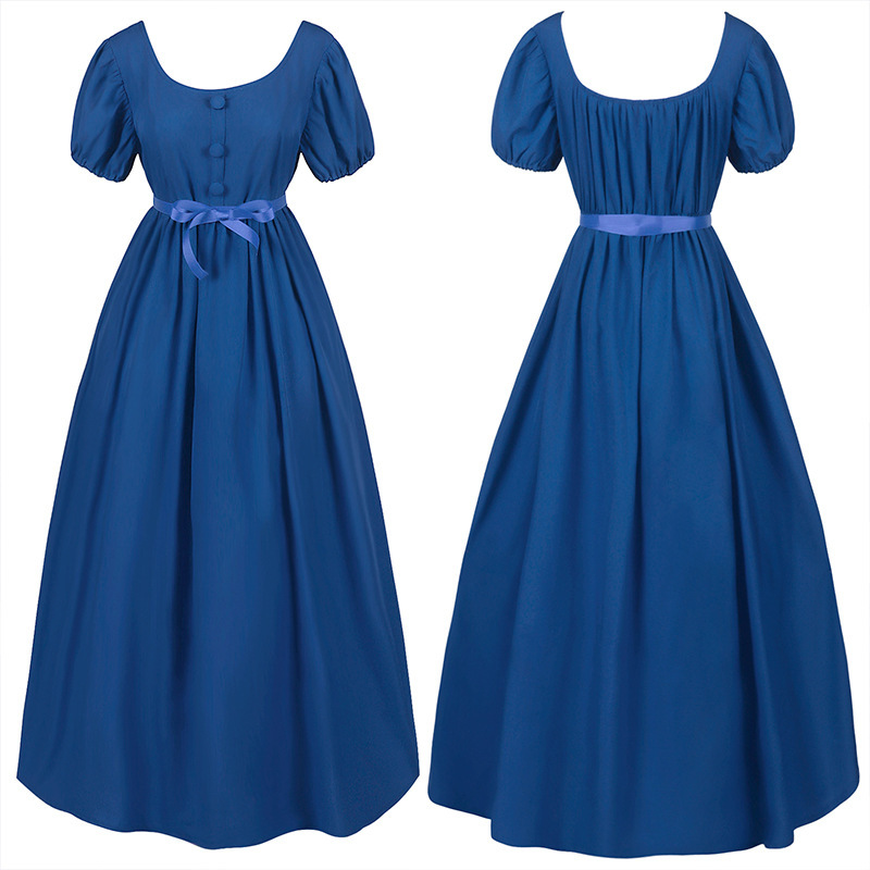 Regency Ballkleid – Empire-Taille Kleid im Bridgerton-Stil für Kostümfest, DAMEN