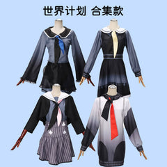 Hatsune Miku Project Sekai Bühnen-Set Cosplay Kostuem Damen Mehrfarbig