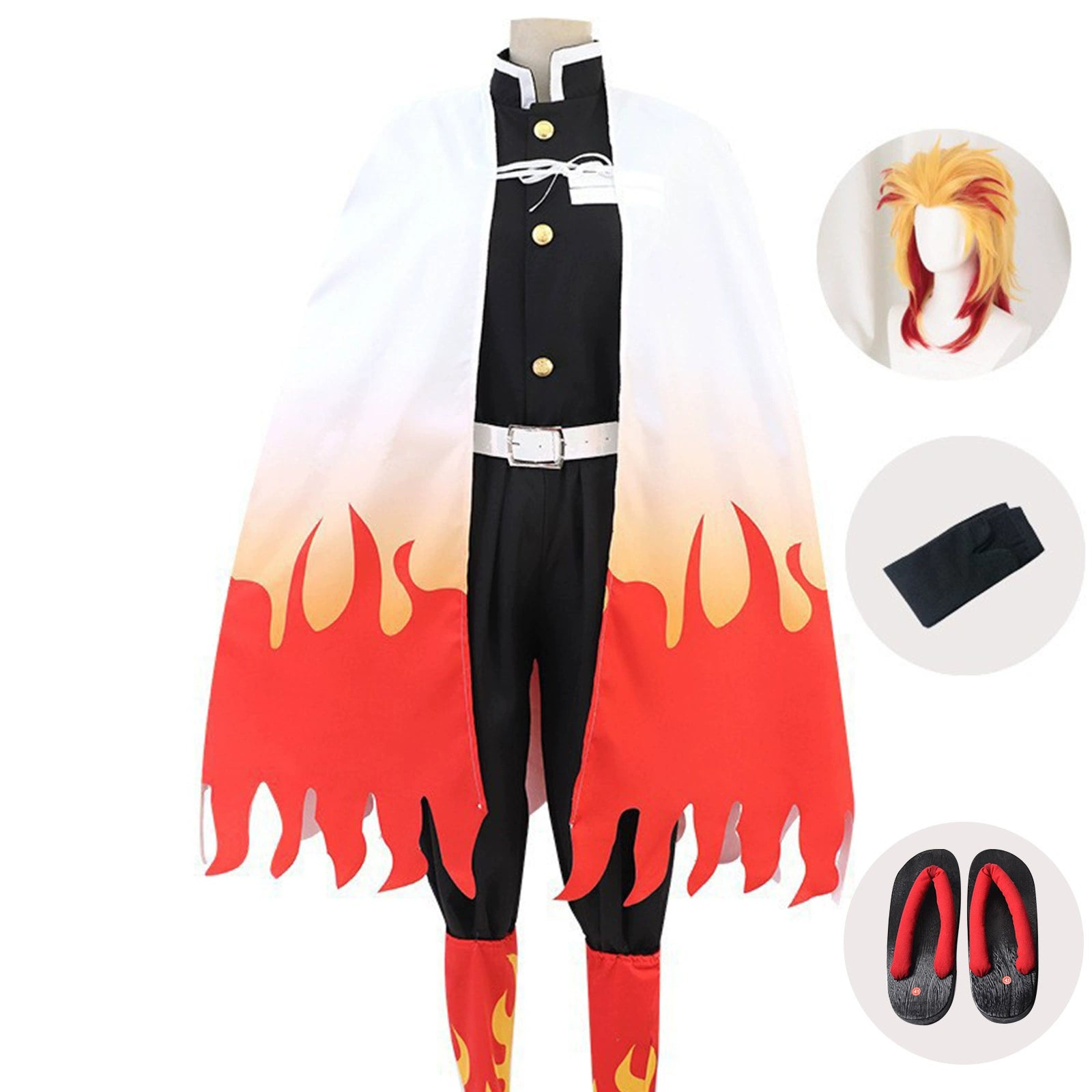 Rengoku Aniki Demon Slayer Flame Hashira Cosplay Kostuem Damen