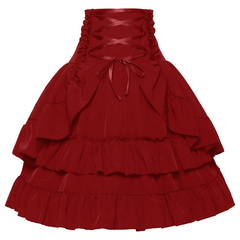 Viktorianischer Rock – Highwaist-Zweilagig, DAMEN